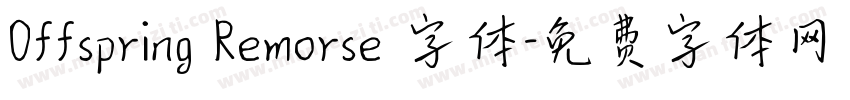 Offspring Remorse 字体字体转换